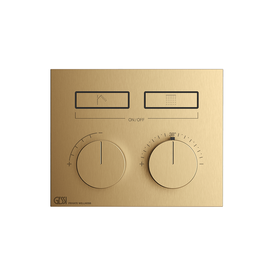 Gessi Shower Mixer 63004 in Warm Bronze Br. Pvd