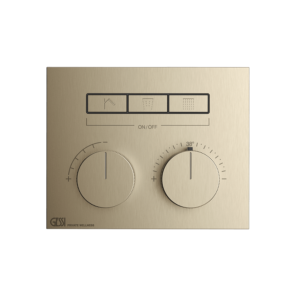 Gessi Shower Mixer 63006 in Finox Brushed Nickel