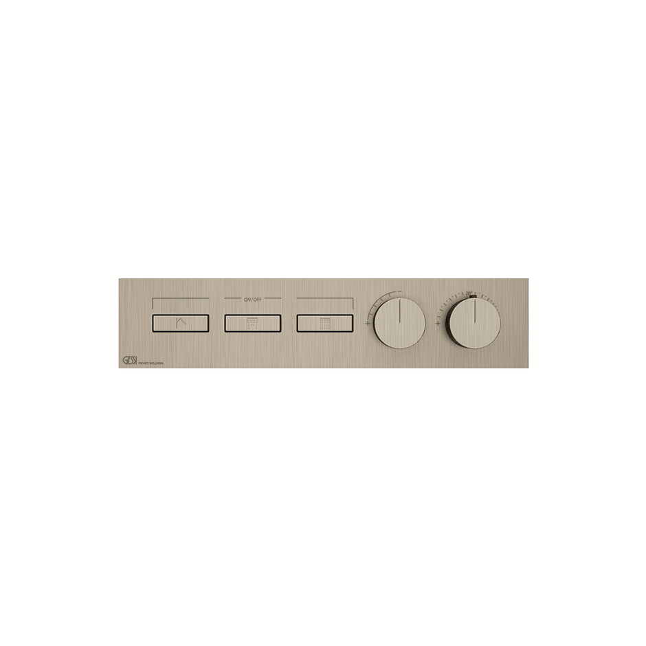 Gessi Shower Mixer 63014 in Finox Brushed Nickel