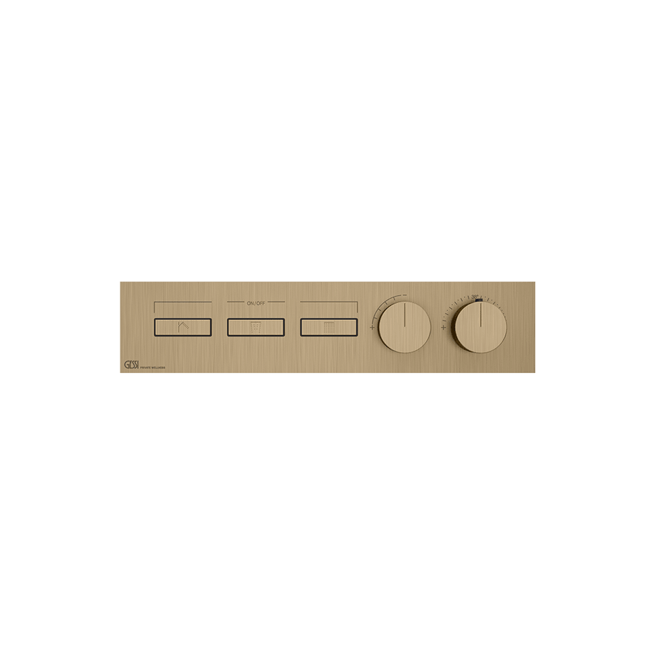 Gessi Shower Mixer 63014 in Warm Bronze Br. Pvd