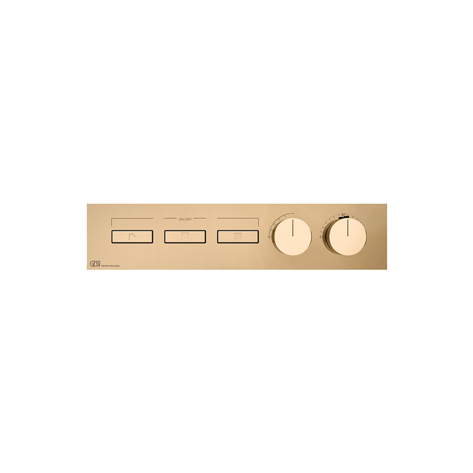 Gessi Shower Mixer 63014 in Warm Bronze Pvd