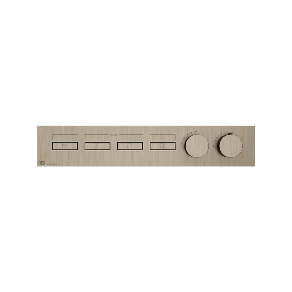 Gessi Shower Mixer 63016 in Finox Brushed Nickel