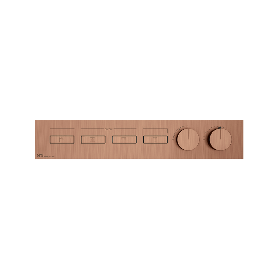 Gessi Shower Mixer 63016 in Copper Brushed Pvd