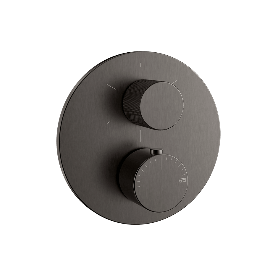 Gessi Shower Mixer 63137 in Black Metal Br. Pvd