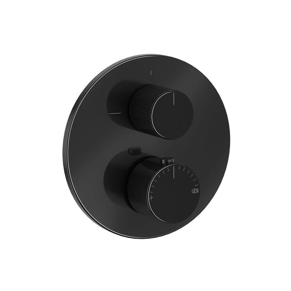 Gessi Shower Mixer 63141 in Black Metal Pvd