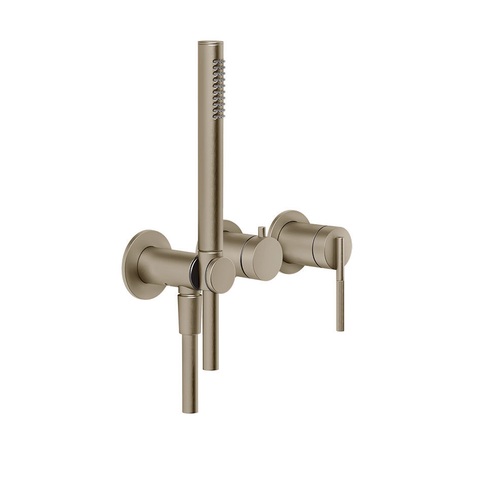 Gessi Shower Mixer 63545 in Finox Brushed Nickel