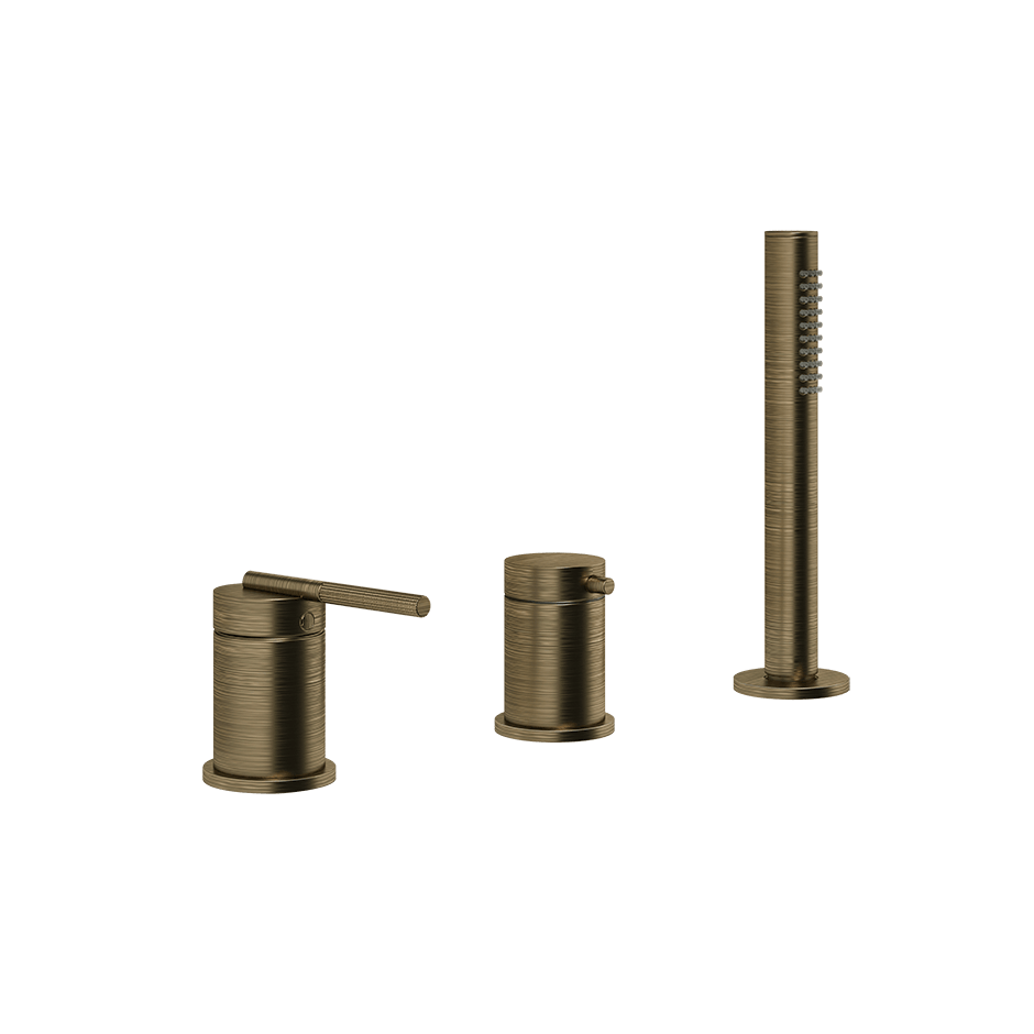 Gessi Bath Mixer 63547 in Antique Brass