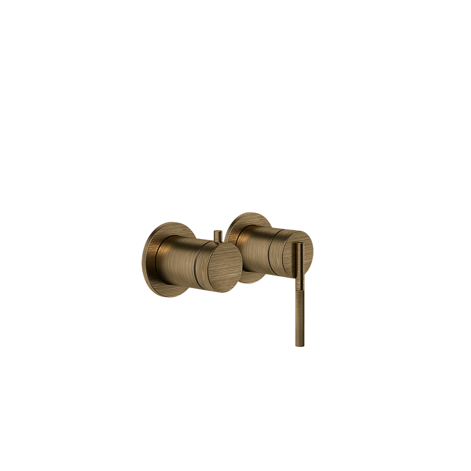 Gessi Shower Mixer 63580 in Antique Brass