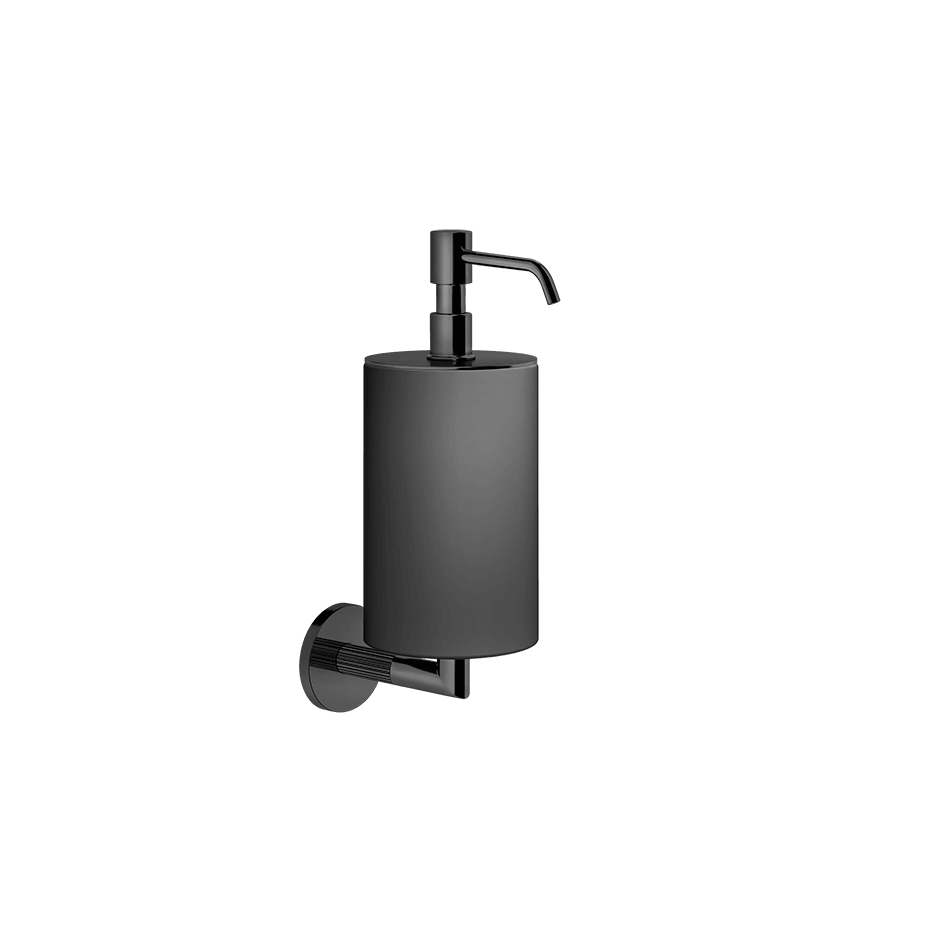 Gessi Soap Dispenser Holder 63814 in Black Metal Pvd