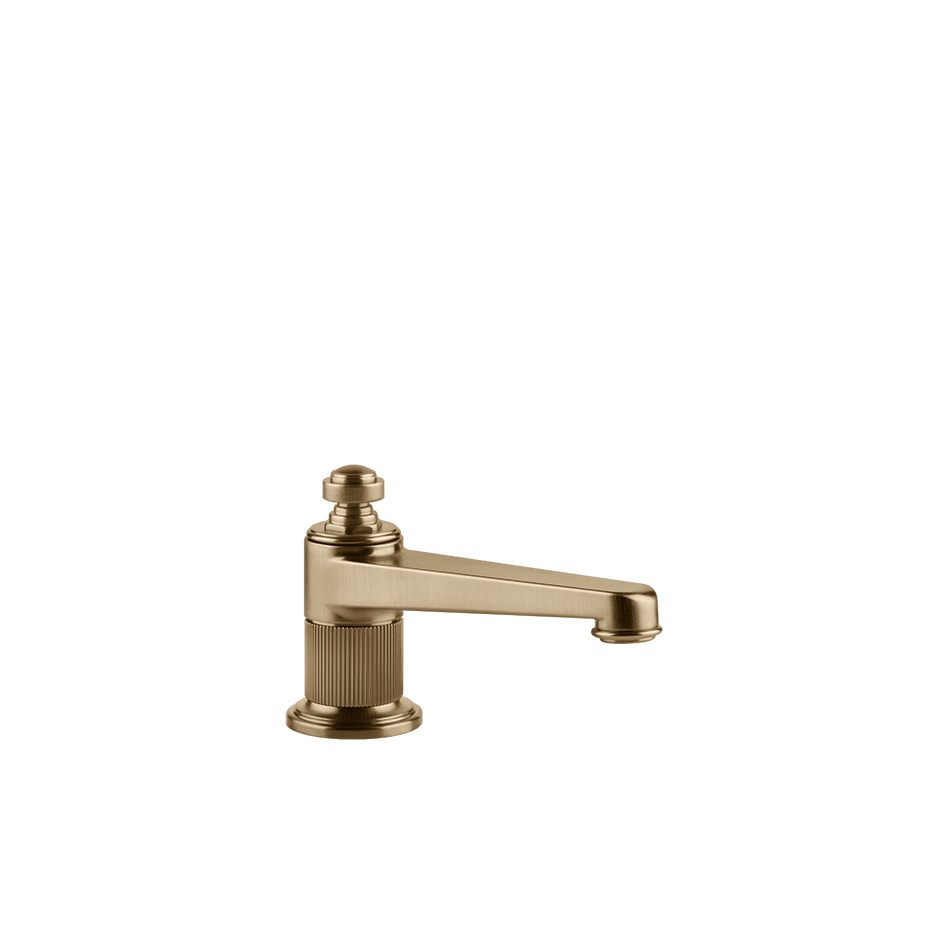 Gessi Basin Spout 65021 in Warm Bronze Br. Pvd
