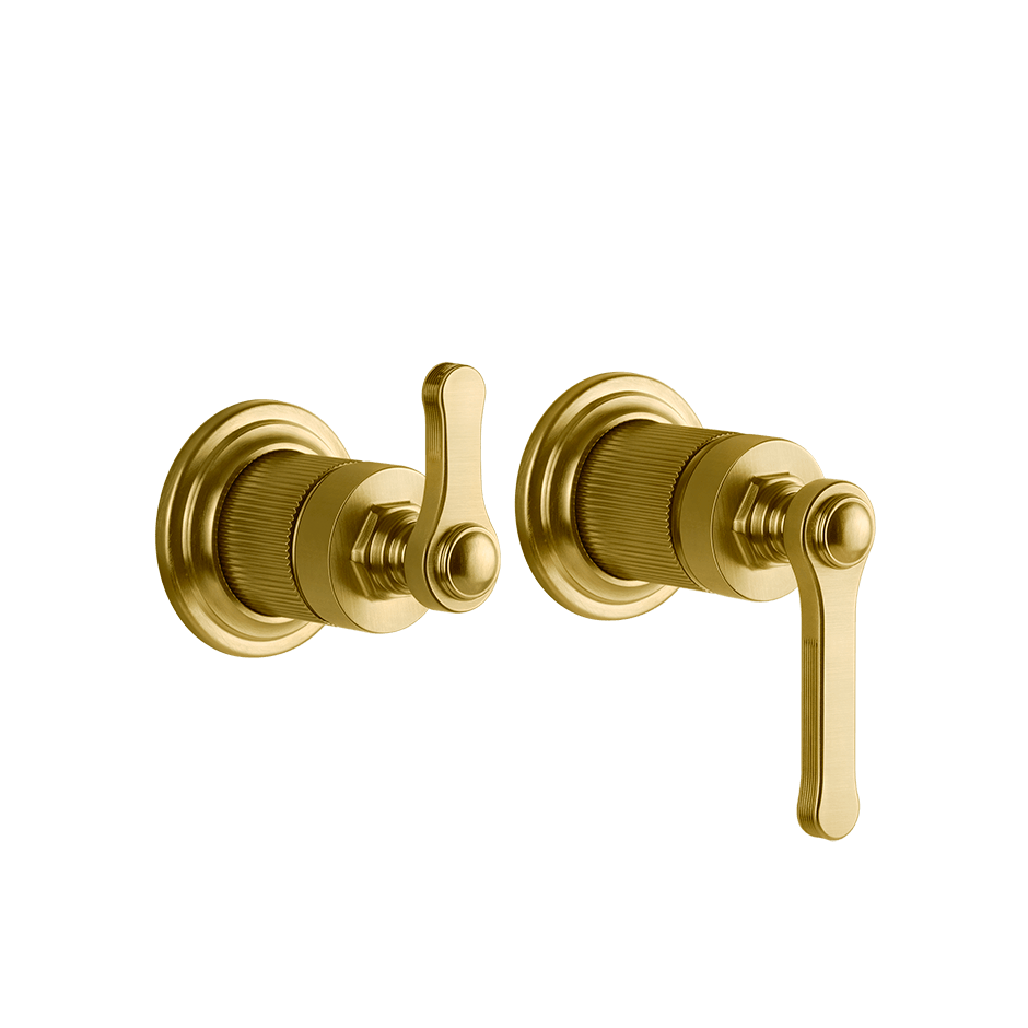 Gessi Shower Mixer 65038 in Gold Brushed Pvd