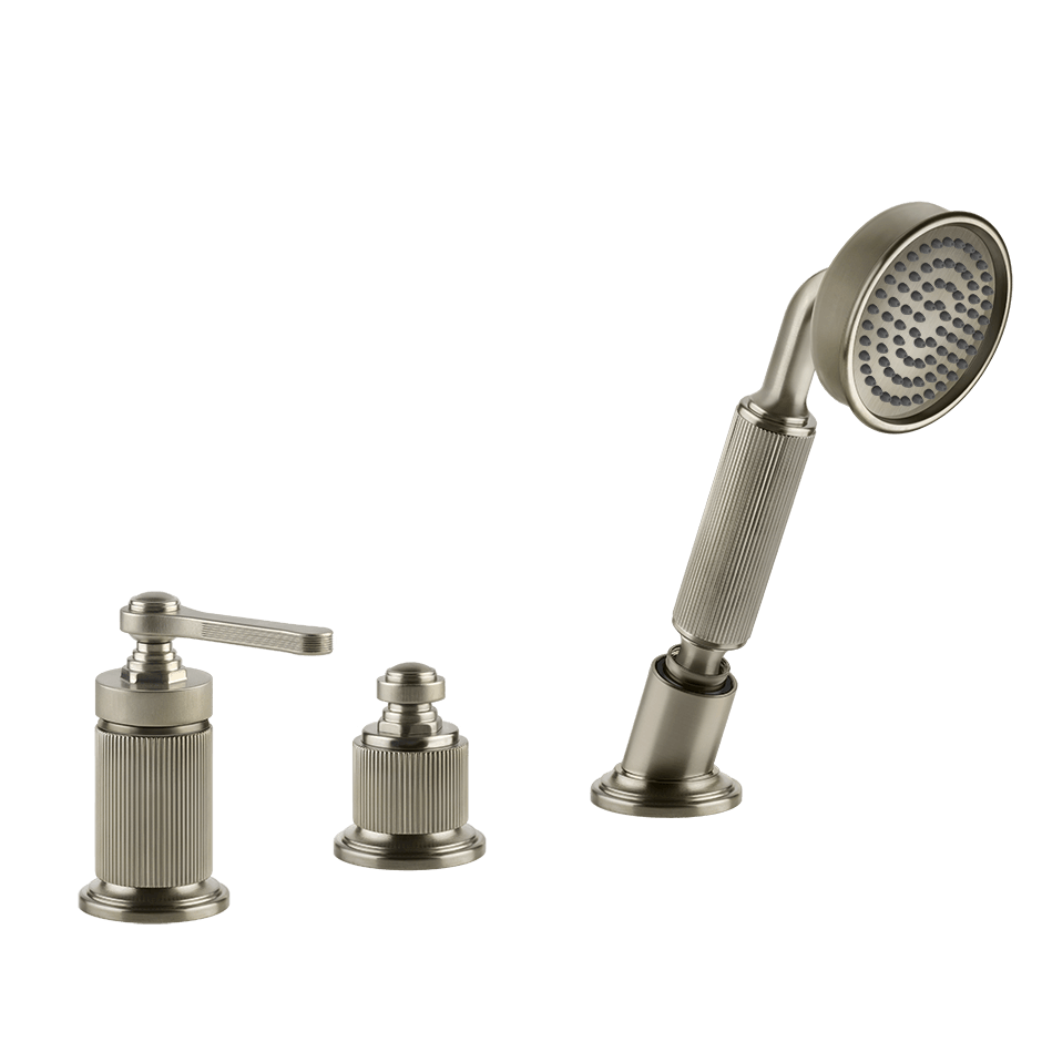 Gessi Bath Mixer 65043 in Finox Brushed Nickel