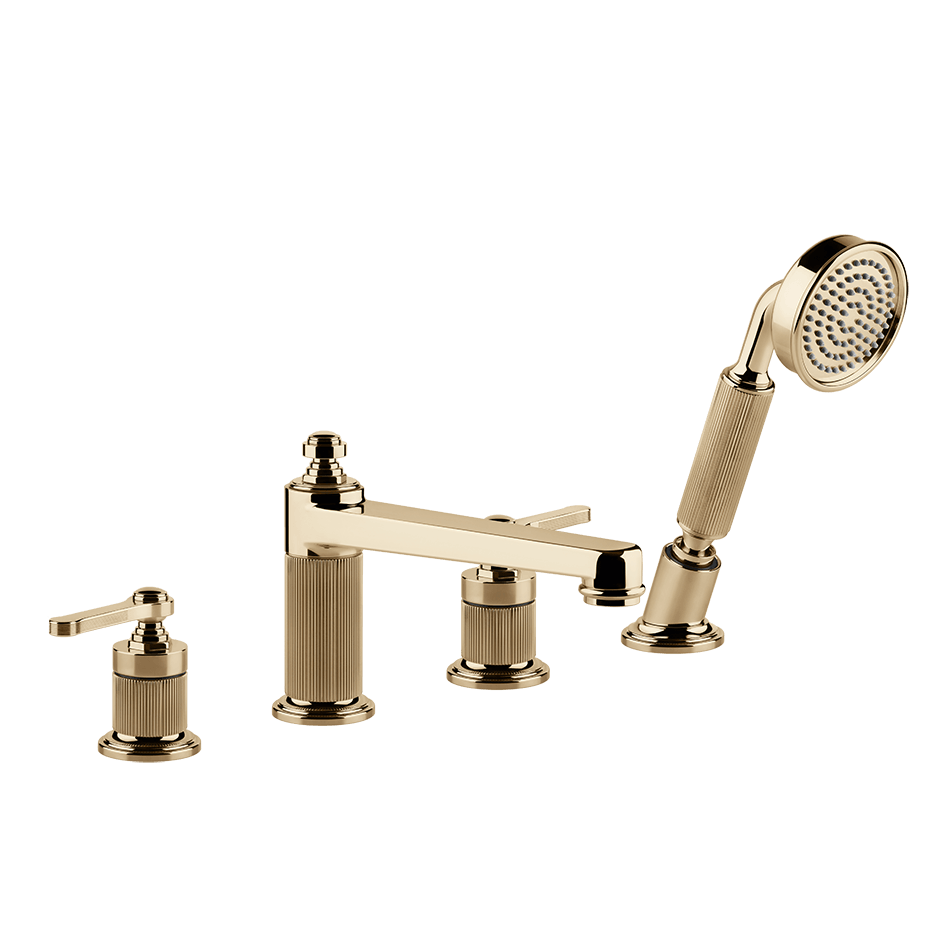 Gessi Bath Mixer 65045 in Warm Bronze Pvd
