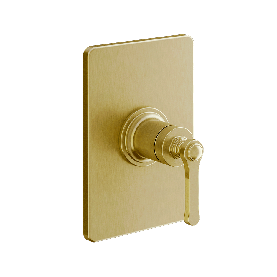 Gessi Shower Mixer 65061 in Gold Brushed Pvd