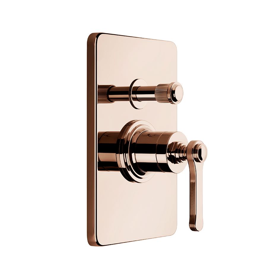 Gessi Shower Mixer 65079 in Copper Pvd