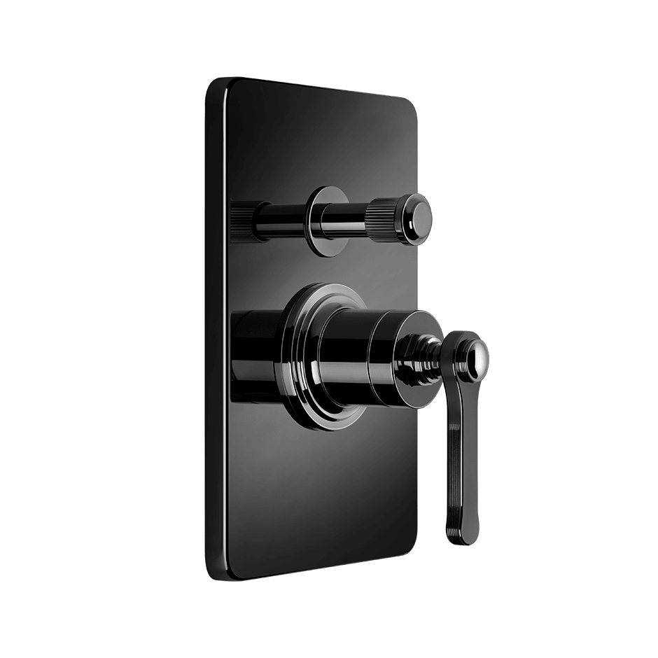 Gessi Shower Mixer 65079 in Black Metal Pvd