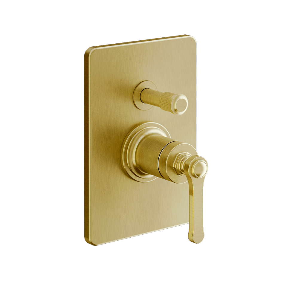 Gessi Shower Mixer 65079 in Gold Brushed Pvd