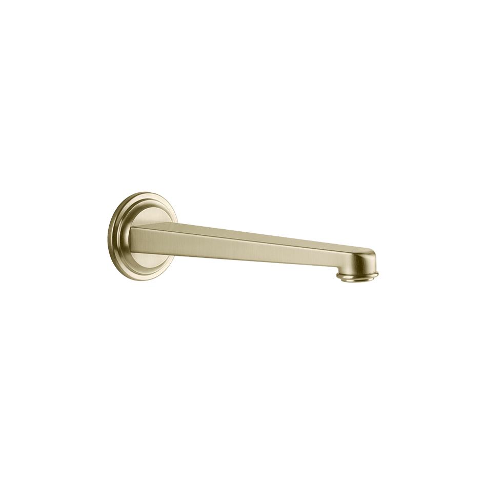 Gessi Basin Spout 65102 in Brass Brushed Pvd