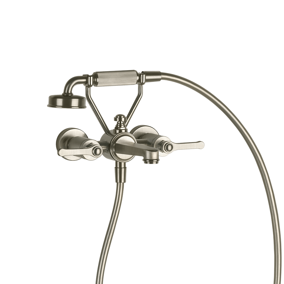 Gessi Bath Mixer 65113 in Finox Brushed Nickel