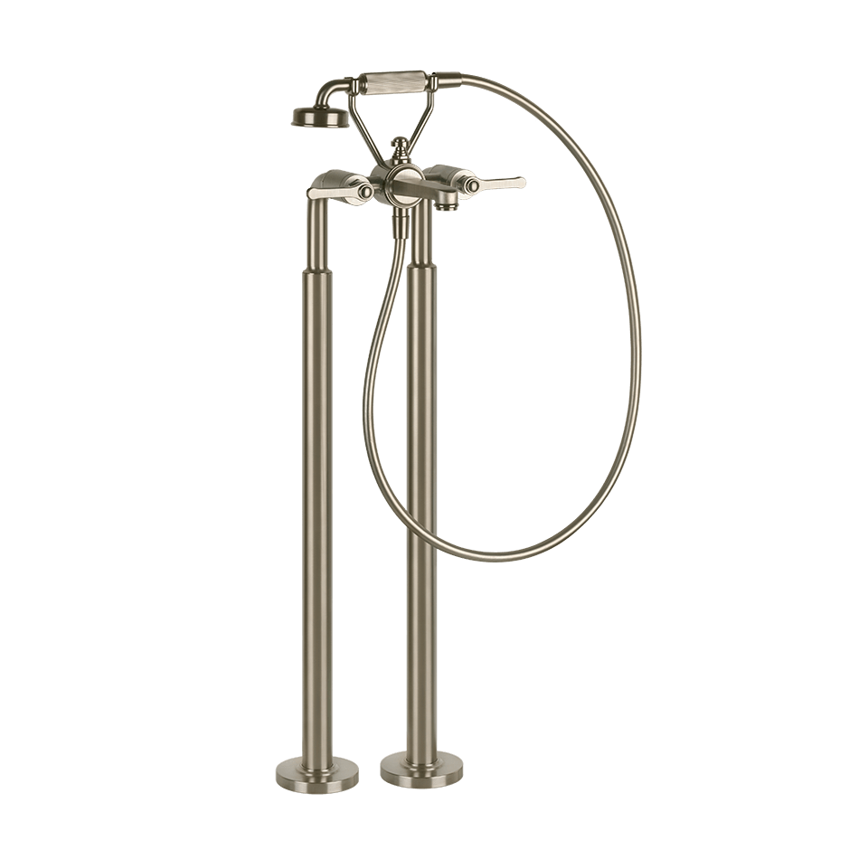 Gessi Bath Mixer 65128 in Finox Brushed Nickel