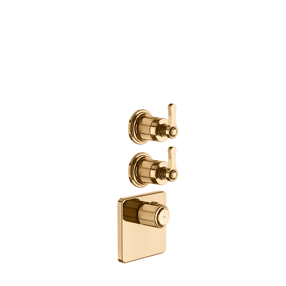Gessi Shower Mixer 65202 in Warm Bronze Pvd