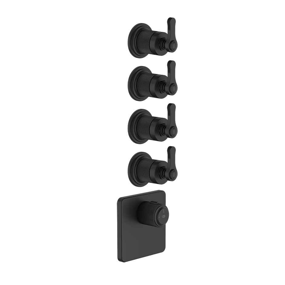 Gessi Shower Mixer 65210 in Matte Black