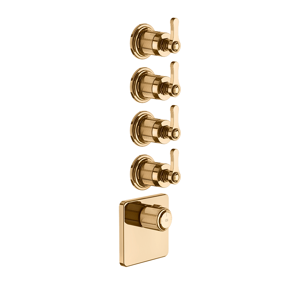 Gessi Shower Mixer 65210 in Warm Bronze Pvd