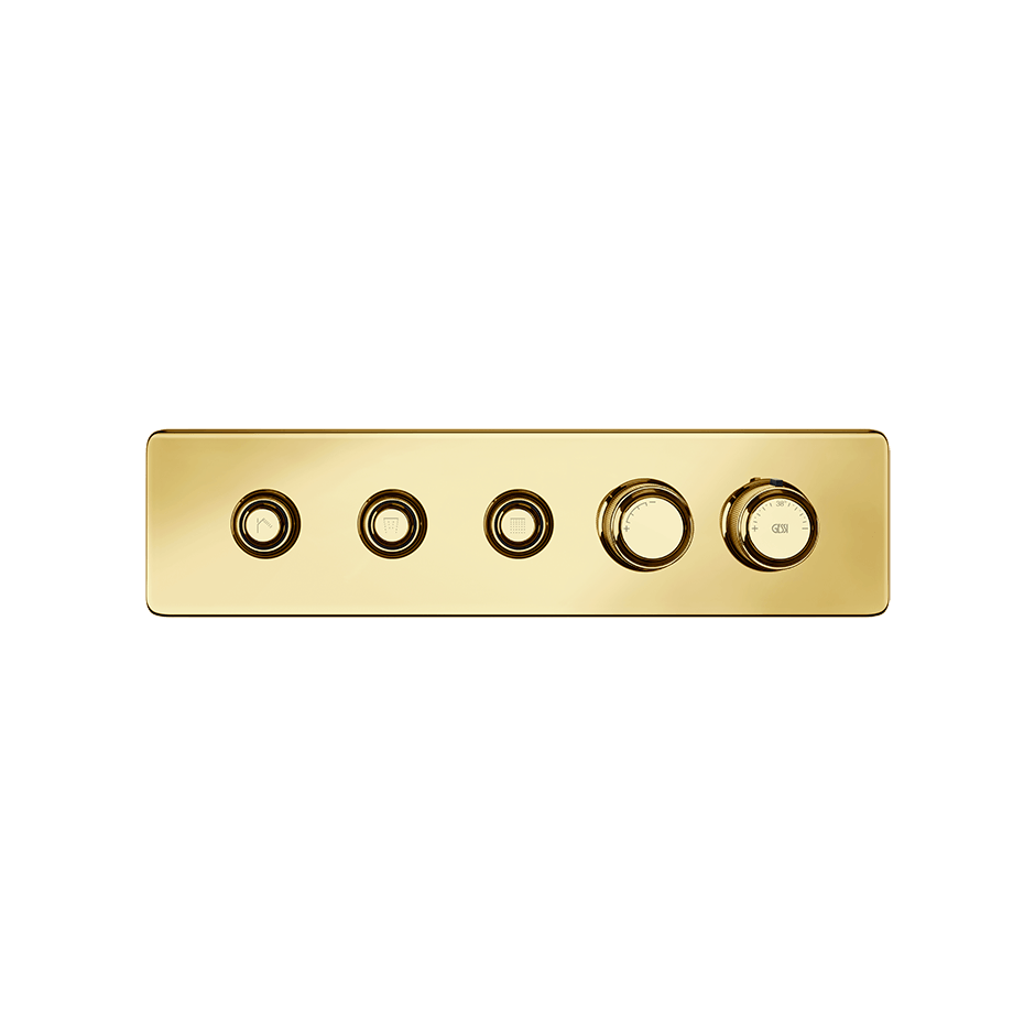 Gessi Shower Mixer 65224 in Gold Pvd