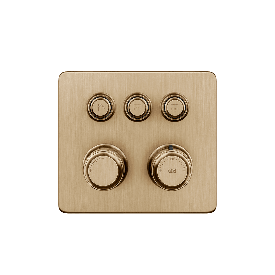 Gessi Shower Mixer 65234 in Warm Bronze Br. Pvd