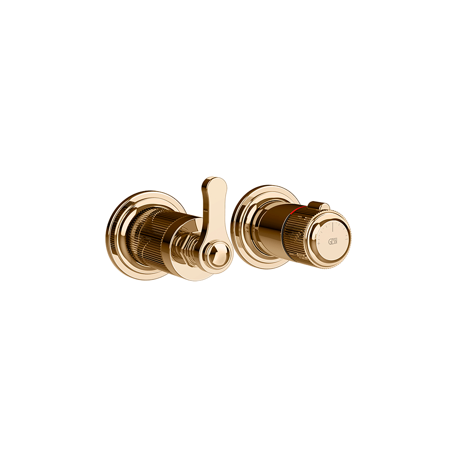 Gessi Shower Mixer 65235 in Warm Bronze Pvd