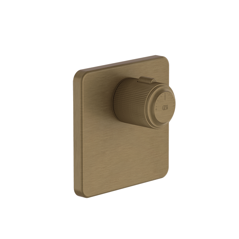 Gessi Shower Mixer 65316 in Antique Brass