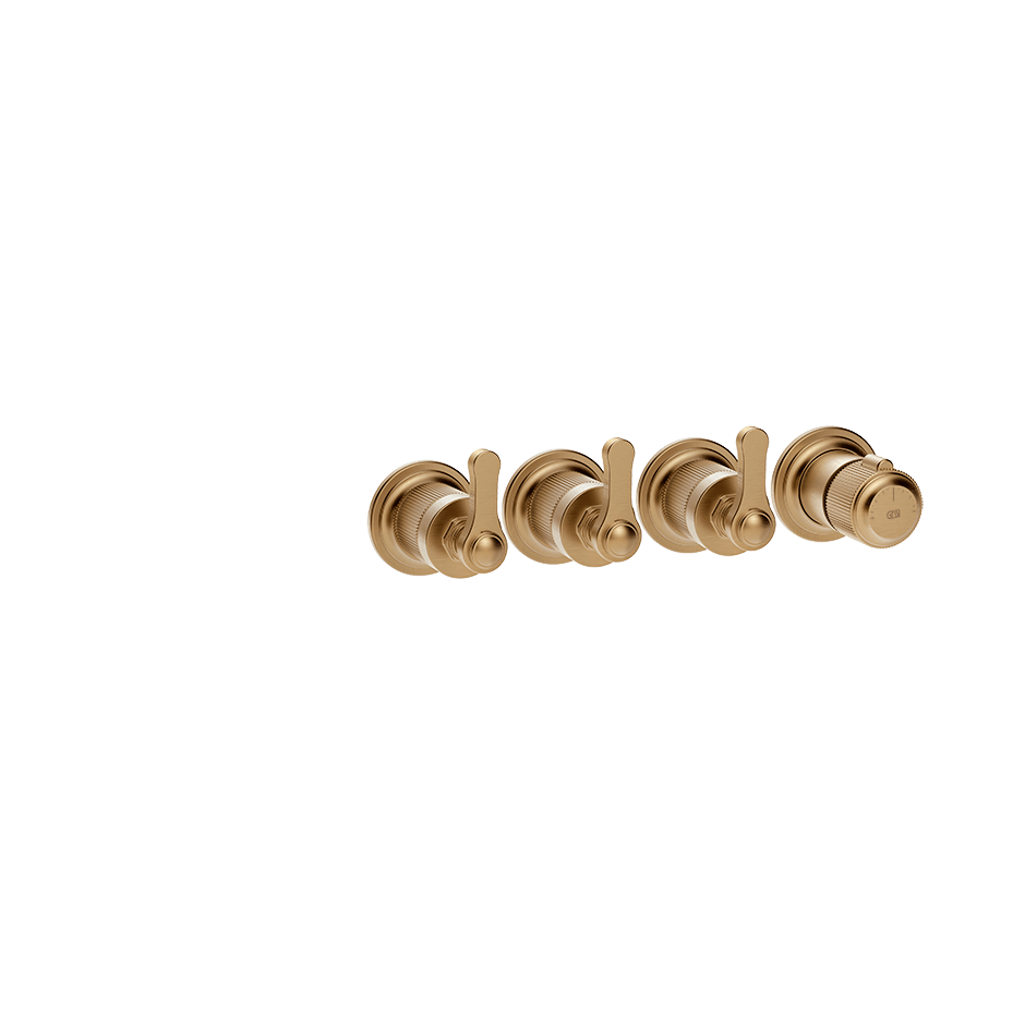 Gessi Shower Mixer 65336 in Warm Bronze Br. Pvd