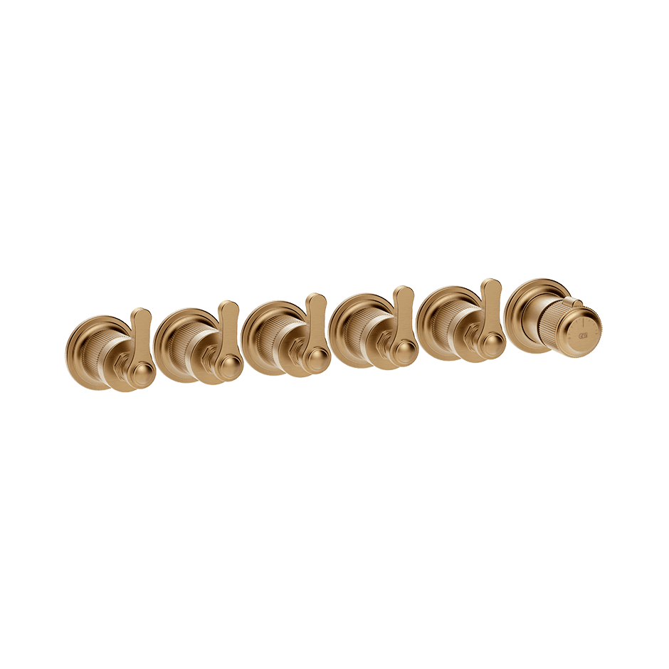 Gessi Shower Mixer 65340 in Warm Bronze Br. Pvd