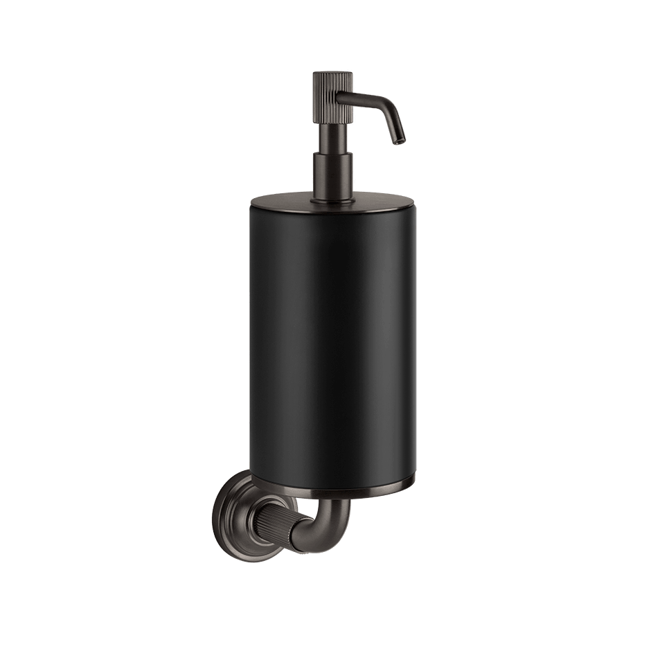 Gessi Soap Dispenser Holder 65414 in Black Metal Br. Pvd