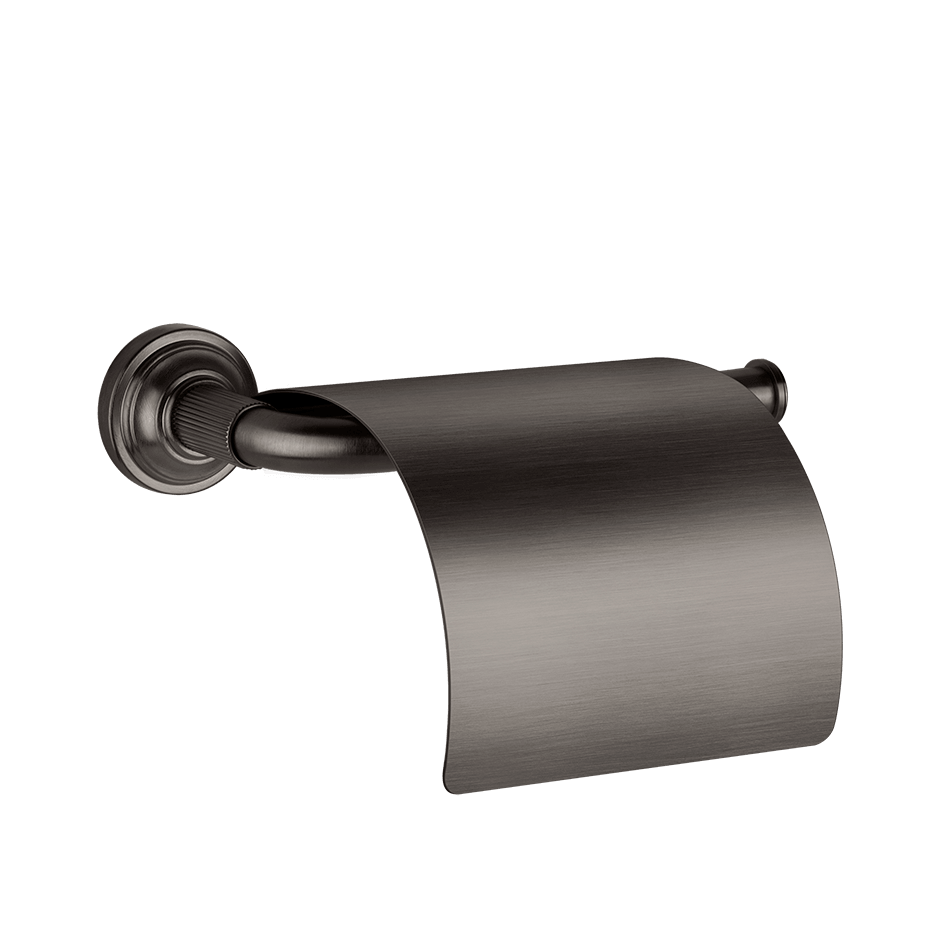 Gessi Paper Roll Holder 65449 in Black Metal Br. Pvd