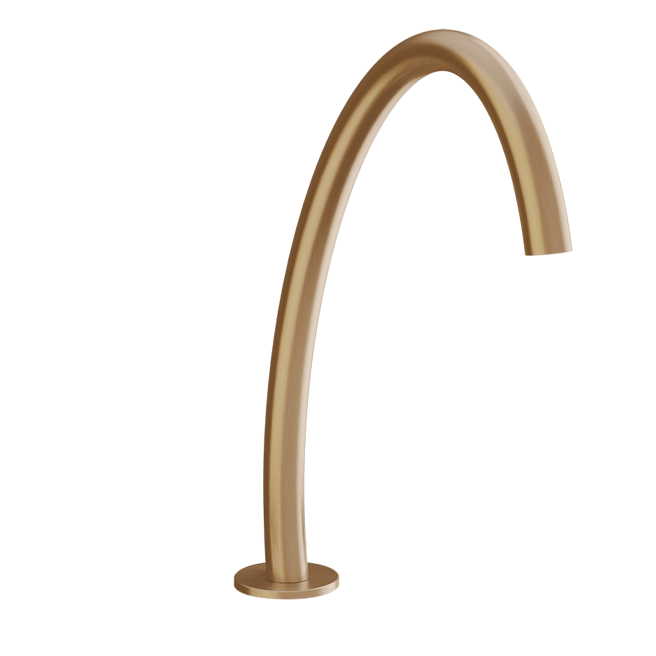 Gessi Basin Spout 66025 in Warm Bronze Br. Pvd