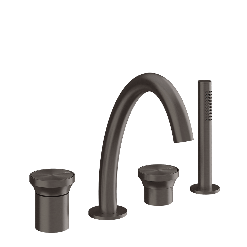 Gessi Bath Mixer 66037 in Black Metal Br. Pvd