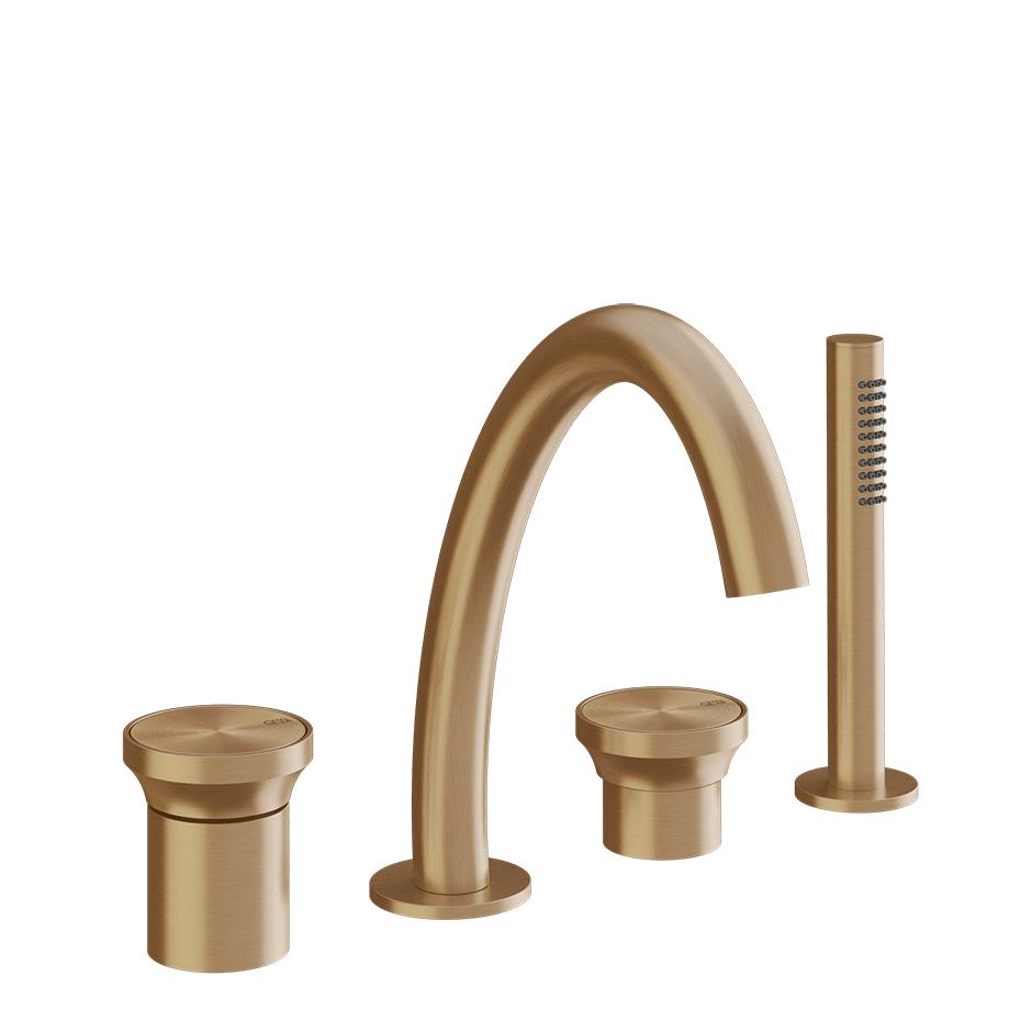 Gessi Bath Mixer 66037 in Warm Bronze Br. Pvd