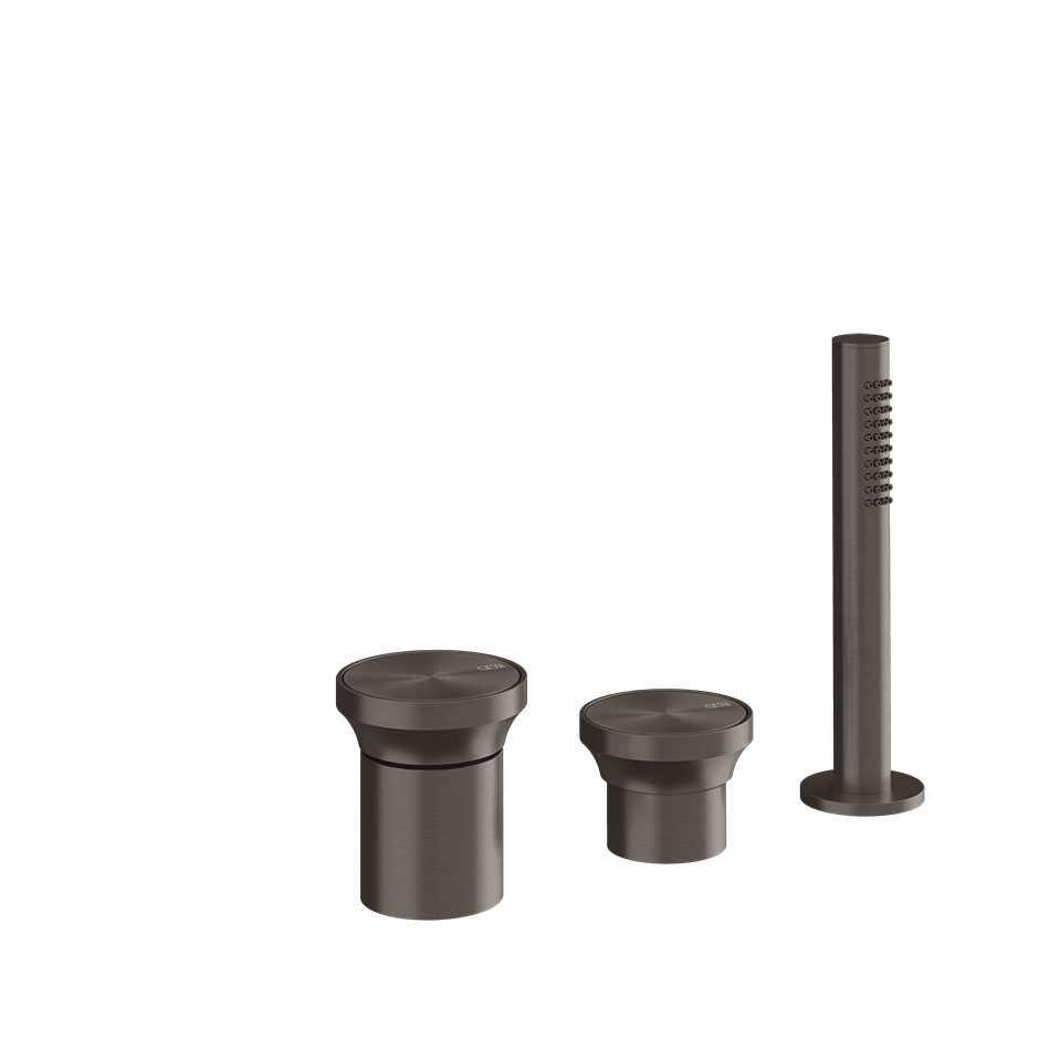 Gessi Bath Mixer 66043 in Black Metal Br. Pvd
