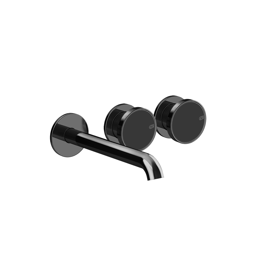 Gessi Washbasin Group 66090 in Black Metal Pvd