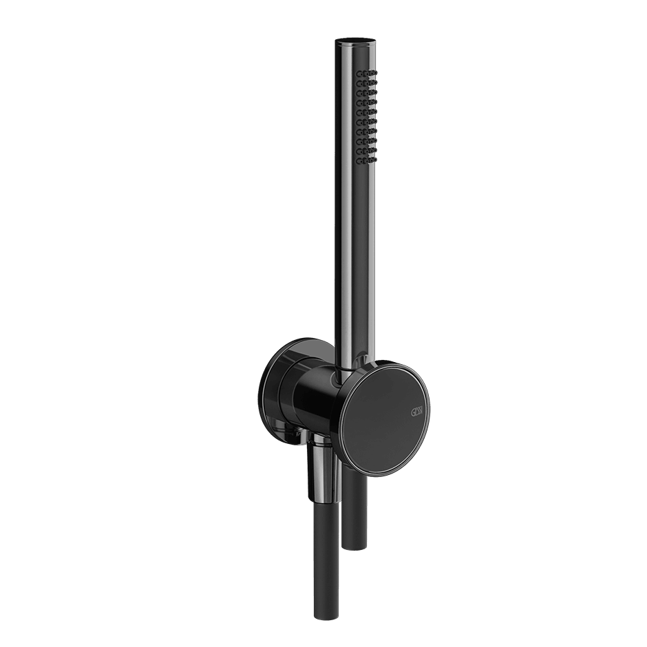Gessi Shower Set 66123 in Black Metal Pvd