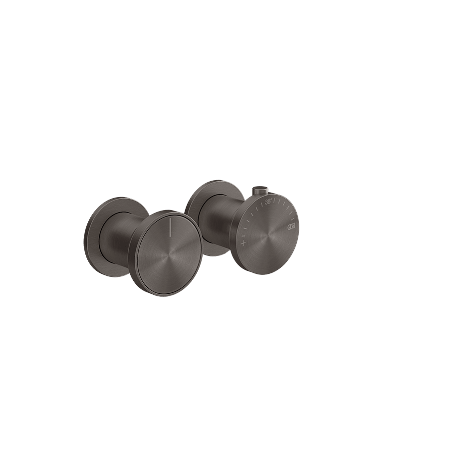 Gessi Shower Mixer 66136 in Black Metal Br. Pvd