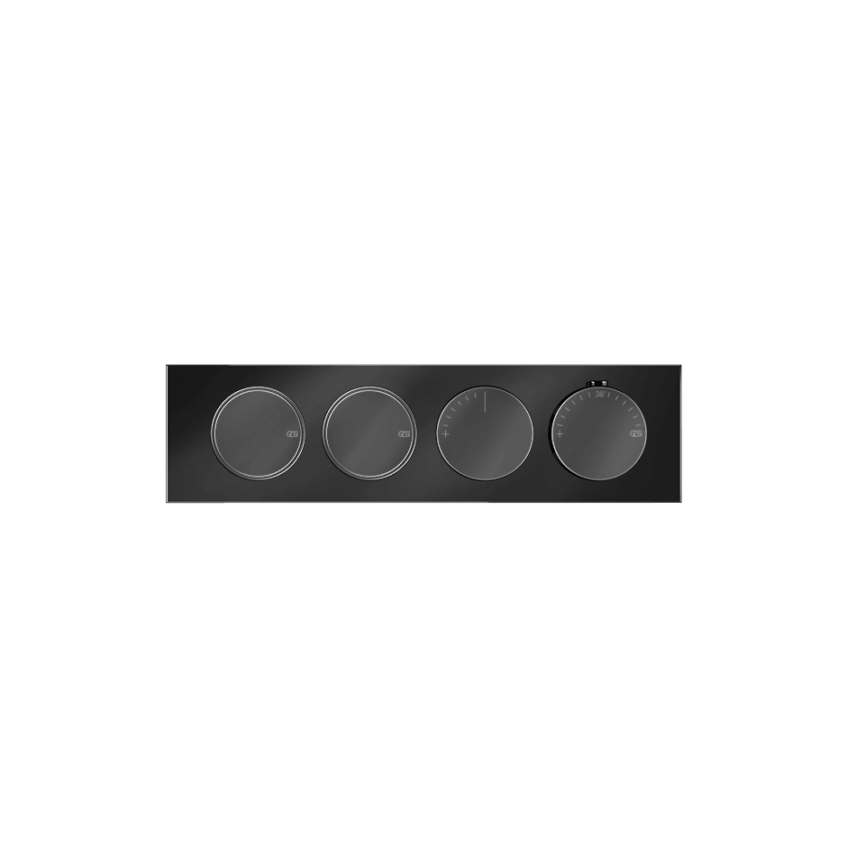Gessi Shower Mixer 66222 in Black Metal Pvd