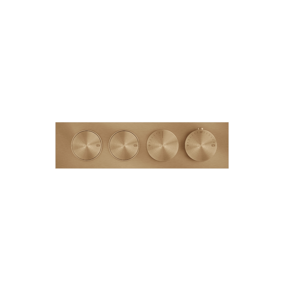 Gessi Shower Mixer 66222 in Warm Bronze Br. Pvd