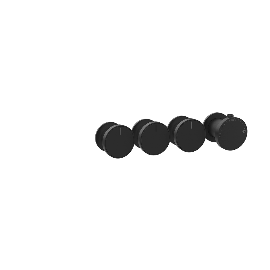 Gessi Shower Mixer 66336 in Matte Black