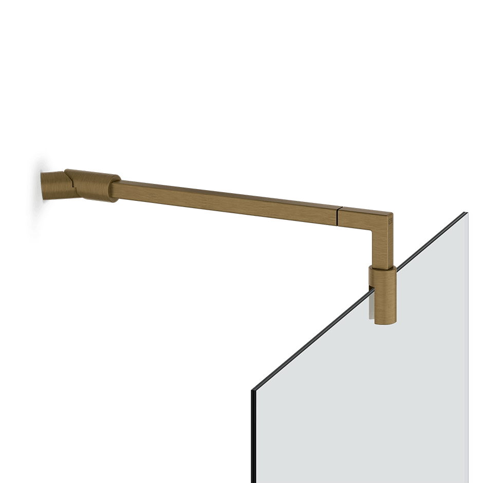 Gessi Glass Support Bar 67072 in Antique Brass