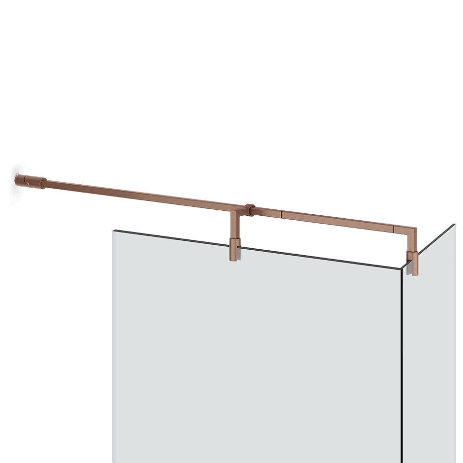 Gessi Glass Support Bar 67075 in Copper Brushed Pvd
