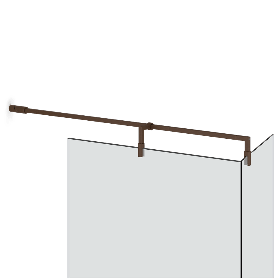 Gessi Glass Support Bar 67076 in Dark Bronze