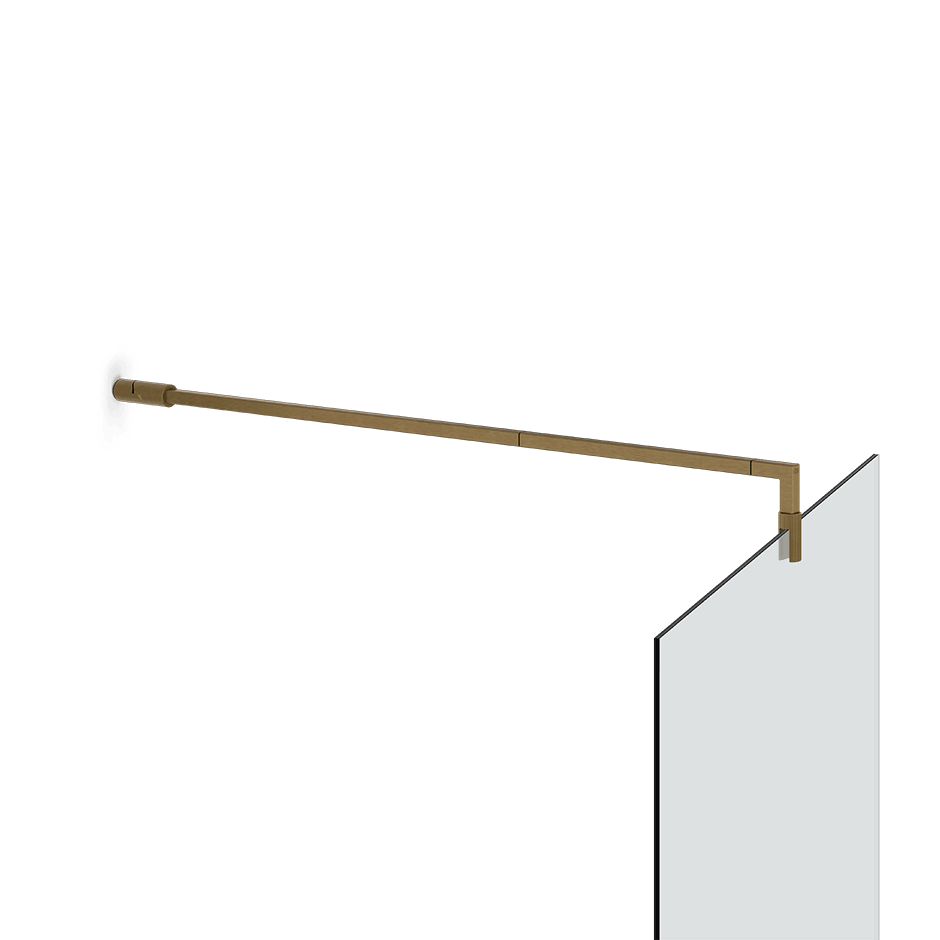 Gessi Glass Support Bar 67573 in Antique Brass