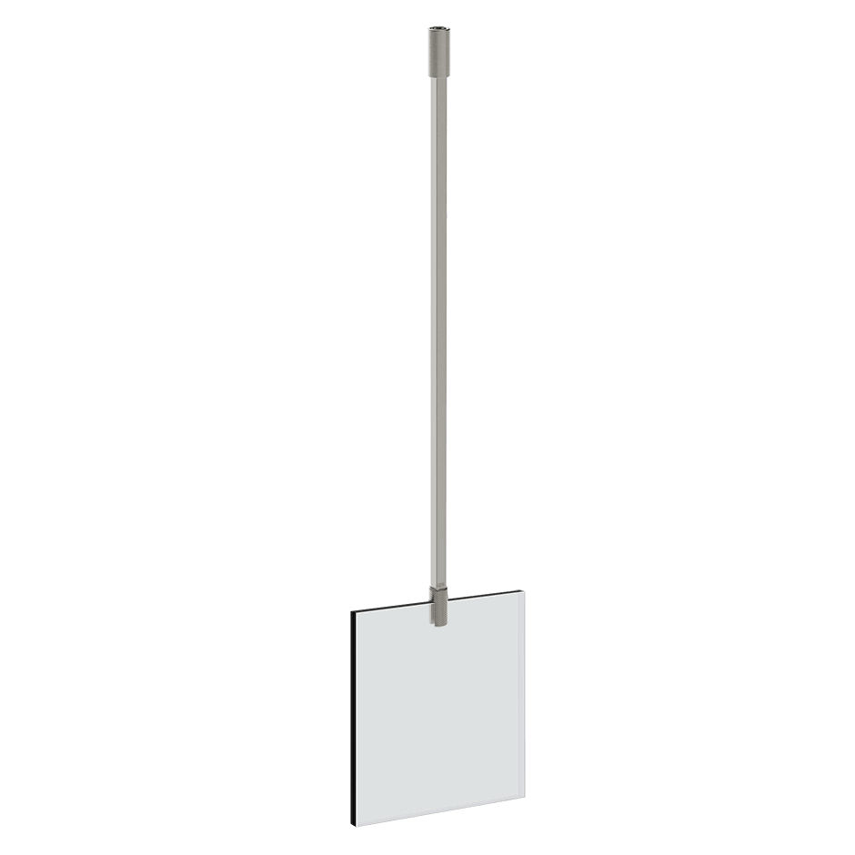 Gessi Glass Support Bar 67677 in Chrome Brushed
